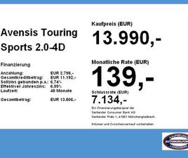 TOYOTA AVENSIS TOURING SPORTS 2.0-4D TEAM LED NAVI SHZ