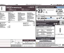 USED 2019 LINCOLN NAUTILUS STANDARD