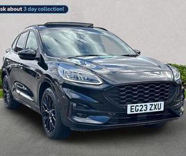 FORD KUGA FORD KUGA 2.5 DURATEC 14.4KWH BLACK PACKAGE EDITION SUV 5DR PETROL PLUG-IN HYBRID CVT EURO 6 (S/S) (225 PS)