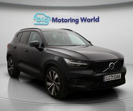 VOLVO XC40 1.5H T5 TWIN ENGINE RECHARGE 10.7KWH R-DESIGN PRO SUV 5DR PETROL PLUG-IN HYBRID AUTO EURO 6 (START/STOP) (262 PS)
