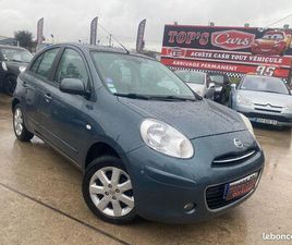 NISSAN MICRA IV 1.2 80CH FINITION ELLE * TOIT PANO GPS BLUETOOTH CLIM JANTES REGULATEUR RADAR AV ET AR * CRIT'AIR 1 * MOTEUR À CHAINE * FACTURES D'ENTRETIEN À J