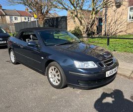 SAAB 9-3 2006 2.0T PETROL 92K MILES AUTO CONVERTIBLE BLUE ULEZ FREE