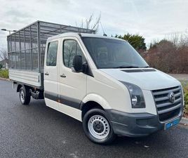 2011 VOLKSWAGEN CRAFTER CAGED DROPSIDE 7 SEAT CREW CAB NON TIPPER DIESEL