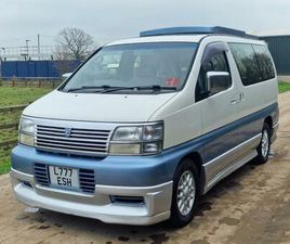 1998 NISSAN ELGRAND AUTO HIGH ROOF CAMPER VAN PETROL DRIVES PERFECT 5M MOT