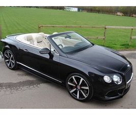 BENTLEY CONTINENTAL 4.0 V8 GTC S CONVERTIBLE 2DR PETROL AUTO 4WD EURO 6 (528 PS)