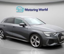 AUDI A3 SPORTBACK 35 TFSI AUDI A3 1.5 TFSI 35 S LINE SPORTBACK 5DR PETROL MANUAL EURO 6 (START/STOP) (150 PS)