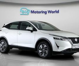 NISSAN QASHQAI NISSAN QASHQAI 1.3 DIG-T MHEV ACENTA PREMIUM SUV 5DR PETROL HYBRID XTRON EURO 6 (S/S) (158 PS) 17'' ALLOY SUV 2022, 16564 MILES, £15600 - 33245147 - EXCHANGEAND
