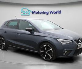 SEAT IBIZA SEAT IBIZA 1.0 TSI FR SPORT HATCHBACK 5DR PETROL MANUAL EURO 6 (S/S) (115 PS) 18'' ALLOY WHEELS,APPLE CARPLAY HATCHBACK 2024, 18244 MILES, £16100 - 33244963 - E
