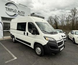 PEUGEOT BOXER 335 L2H2 2.2 BLUEHDI 140 CABINE APPROFONDIE TVA RECUPERABLE RADAR AR CLIM