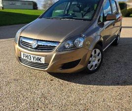 VAUXHALL ZAFIRA VAUXHALL, ZAFIRA, MPV, 2013, MANUAL, 1686 (CC), 5 DOORS