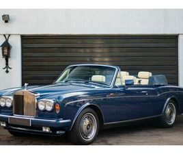 ROLLS ROYCE CORNICHE CABRIOLET 1990 ROLLS-ROYCE CORNICHE III DHC