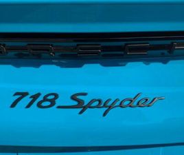 PORSCHE 718ER SPYDER - MIAMIBLAU - 918ER-SITZE - BOSE