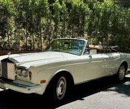 1988 ROLLS-ROYCE CORNICHE CONVERTIBLE