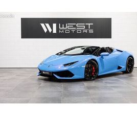 LAMBORGHINI HURACAN SPYDER LP610-4 V10 610 – FRANÇAISE / LIFT / AD PERSONAM / ALCANTARA / PACK STYLE / CARPLAY / SURPIQÛRES / CAM. RECUL / 1651E MOIS