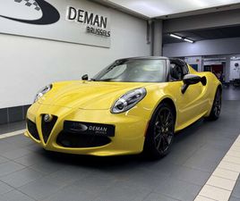 ALFA ROMEO 4C SPIDER * PACK CUIR * ÉCHAPPEMENTS SPORT * PTS