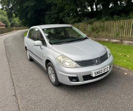 NISSAN TIIDA 1.6L (2010) LOW 57.000 MILES YEAR MOT FAMILY CAR