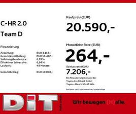 TOYOTA C-HR 2.0 TEAM D KLIMA KAMERA SITZHZG TEMPOMAT