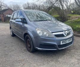 VAUXHALL, ZAFIRA, MPV, 2007, MANUAL, 1598 (CC), 5 DOORS