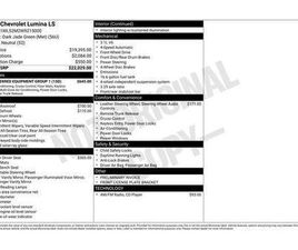 USED 1998 CHEVROLET LUMINA LS