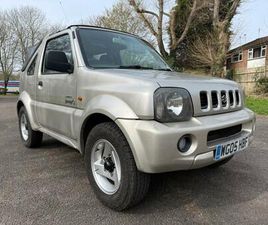 2005 05 SUZUKI JIMNY 1.3 4WD O2 ULEZ CABRIOLET LOW 78K MOT 03/27 HISTORY PX SWAP
