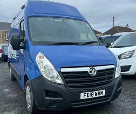 2018 VAUXHALL MOVANO 2.3 CDTI BITURBO H3 VAN 145PS BITURBO BLUEINJ STARTSTOP EURO6 ULEZ PANEL VA...