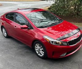 KIA FORTE 2017 RED KIA FORTE EX