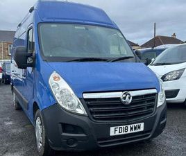 2018 VAUXHALL MOVANO 2.3 CDTI BITURBO H3 VAN 145PS BITURBO BLUEINJ STARTSTOP EURO6 ULEZ PANEL VA...