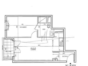 Joli 2 pièces récent de 40m2 avec balcon et parking