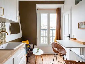 Studette 13m2 Rue Claude Chahu vue Tour Eiffel