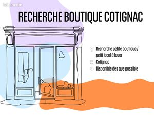 RECHERCHE : local commercial à louer à Cotignac