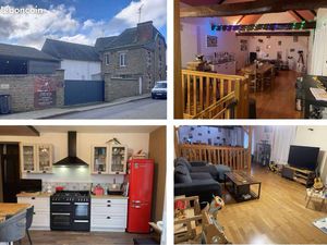 Maison avec hangar fermé bourg Merdrignac