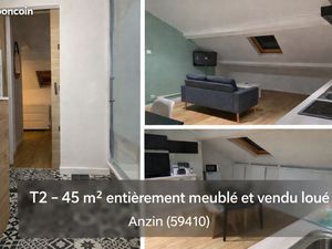 Immeuble de rapport meublé – 3 lots – Anzin (15 min à pied de la gare de Valenciennes)