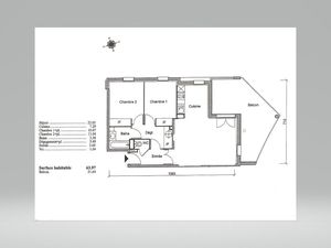 Deux Lions – 3 pièces avec terrasse – 865 CC