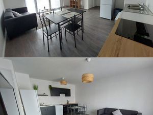 Appartement T2 meublé avec balcon et deux places de parking