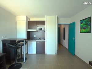 Studio meublé 26m2 avec balcon dans résidence sécurisé à Agroparc