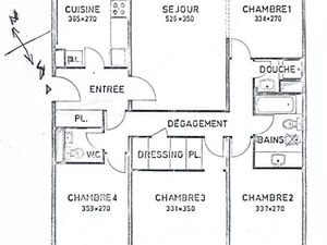Quartier Montval Marly-le-Roi  Lumineux 5p de 93 m2 au 5e étage