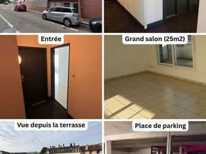 Location · 2P · 47m² · Dernier étage · Balcon · Grammont