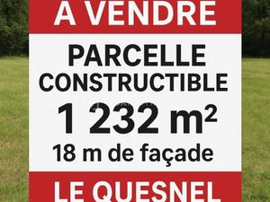 Terrain 1 232 m² Le Quesnel