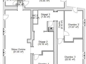 Appartement 4 pièces 117 m²