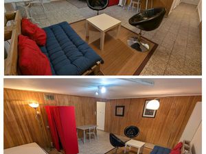 F2 meublé 45m2 dans sous sol pour étudiant