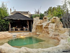 MONTFAVET- villa 140m2 rénovée- 2 appartements indépendants- jardin exotique-piscine roche