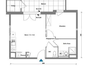 Appartement 3 pièces 42 m²