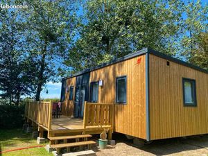 Superbe mobile-home 2023 avec grande terrasse – Domaine de la Pinède  Baie de Canche