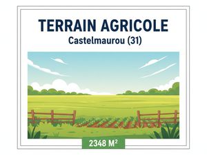 Terrain agricole 2 348 m² - Castelmaurou (31180)