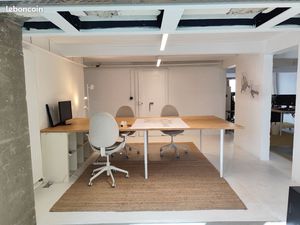Postes de coworking – Île de Nantes – lumineux avec jardin – 250/mois