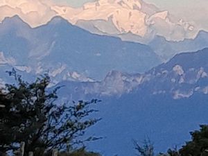 Maison vue mont blanc col de la croisette