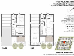 Villa 3 pièces 65 m²