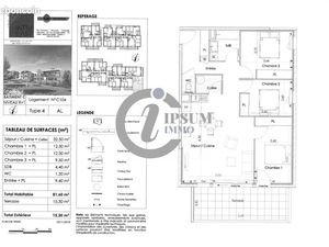 Appartement 4 pièces 82 m²