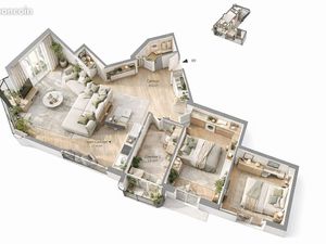 Appartement 3 pièces 73 m²