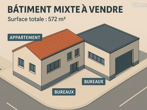 Bâtiment artisanal avec loft